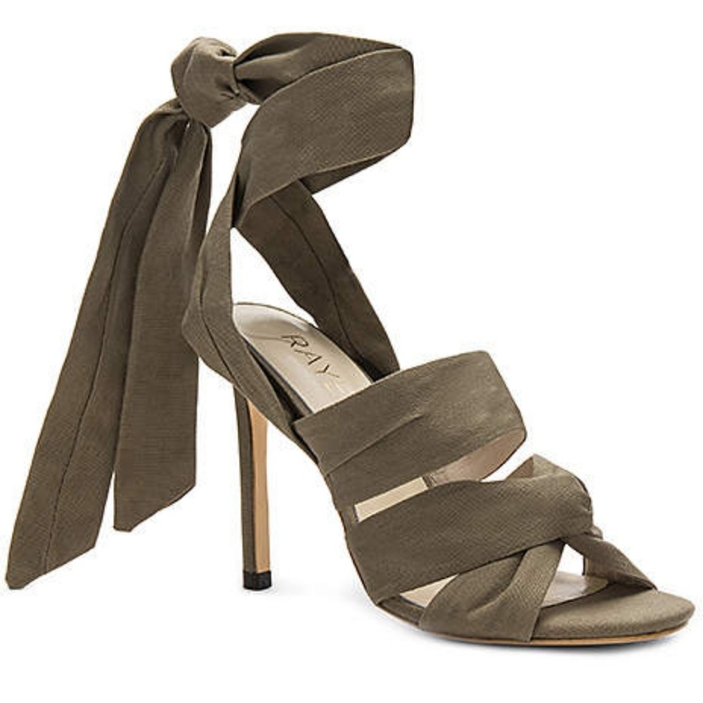 Raye olive heels